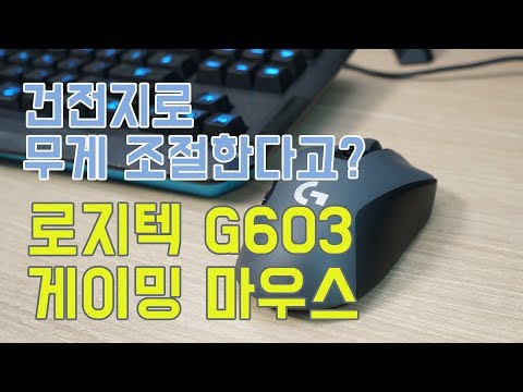 건전지로 무게를 조절한다? 로지텍 G603 무선 게이밍 마우스! [4K]