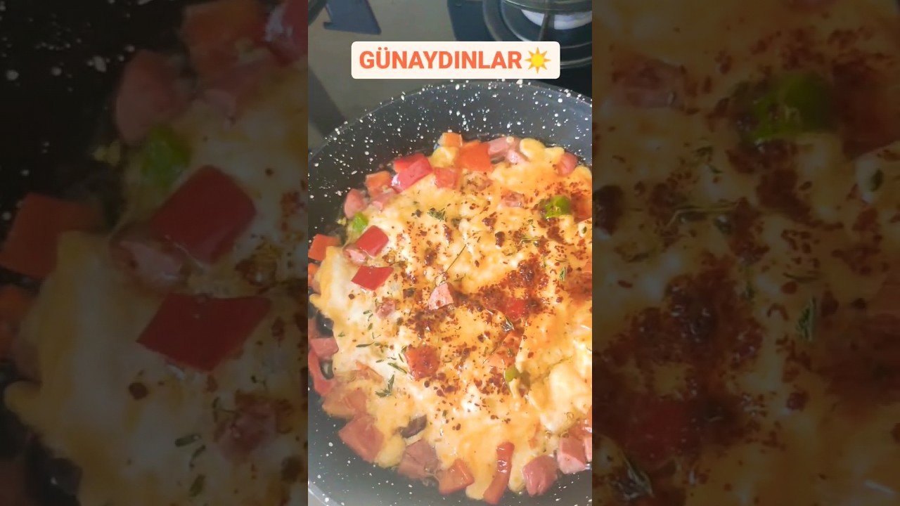 KAHVALTIYA GÜZEL KOLAY YUMURTA TARİFİYLE GELDİM ???? #keşfetbeniöneçıkar #keşfet #yemektarifi#kahvaltı