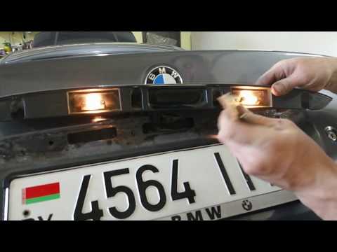 BMW E46 ужас, сгнила подсветка номера. DIY repair car number light