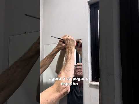 Como instalar espelho com botão francês (Método mais fácil)