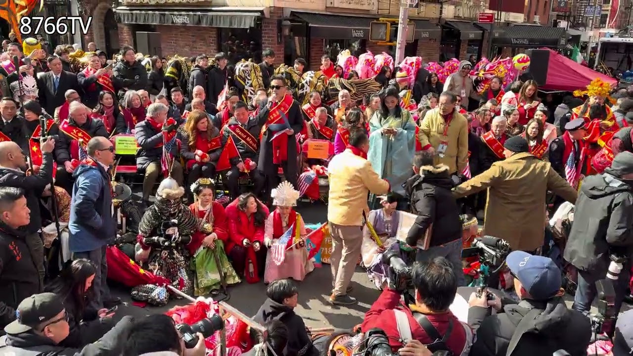 美国纽约华人华侨第28届爱心大游行 3/1/2026唐人街￼ 8766TV现场报道