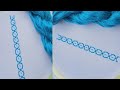 নকশি কাঁথা বর্ডার ডিজাইন | nokshi Katha border design tutorial | hand embroidery for beginners |