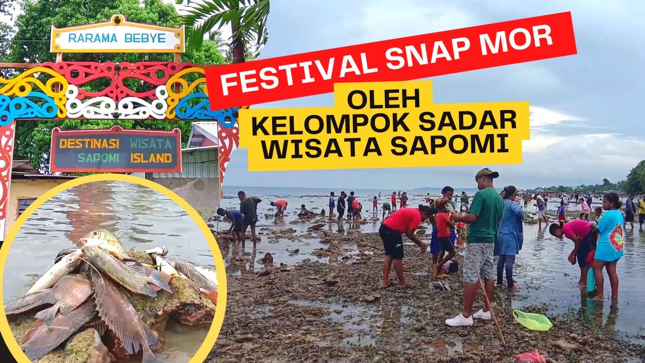 FESTIVAL SNAP MOR OLEH KELOMPOK SADAR WISATA SAPOMI BIAK