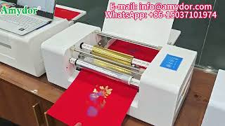 360D PVC Cards A3 A4 Paper Digital Foil Printer with High Precision Position Registration