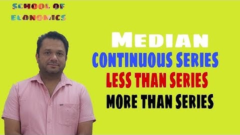 MEDIAN || EP-2 || CONTINUOUS SERIES || LESS THAN, MORE THAN SERIES || EXPLAINED BY JASWINDER SINGH