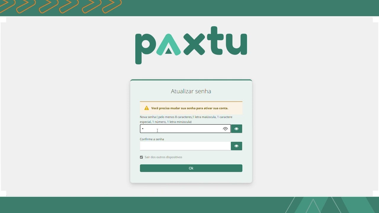 Tutorial: Primeiro Acesso | Novo Paxtu