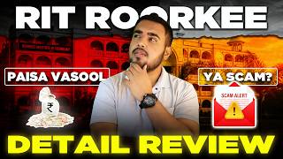 RIT Roorkee Honest Review 2026 😮 | Campus , Fees 💸, Placements & Hostel Life, Explained! 🔥