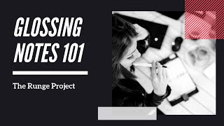 ASL Glossing Notes