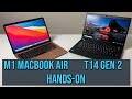 MacBook Air M1 vs ThinkPad T14 Gen 2 (Intel) Comparison