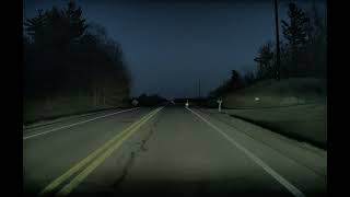 Tesla Full Self Driving prevents night time deer strike front camera #FSD #fullselfdriving #deer