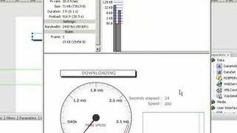 Actionscript link speed test