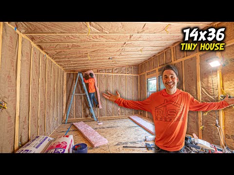 INSULATION complete & ready for DRYWALL?! DIY Tiny House Build