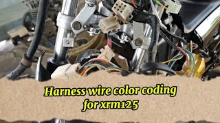 Honda XRM 125 Harness Wire Color Coding