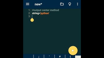 output center method in python
