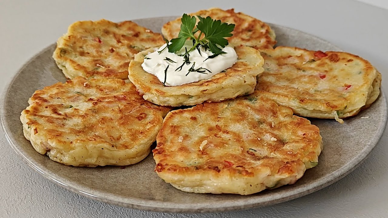 Ham and Cheese Pancakes | Easy Pancakes Recipe