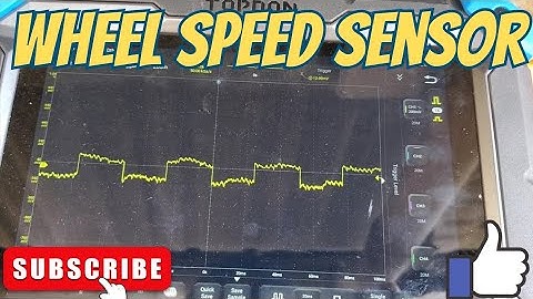 Wheel Speed Sensor Test! (With Oscilloscope)