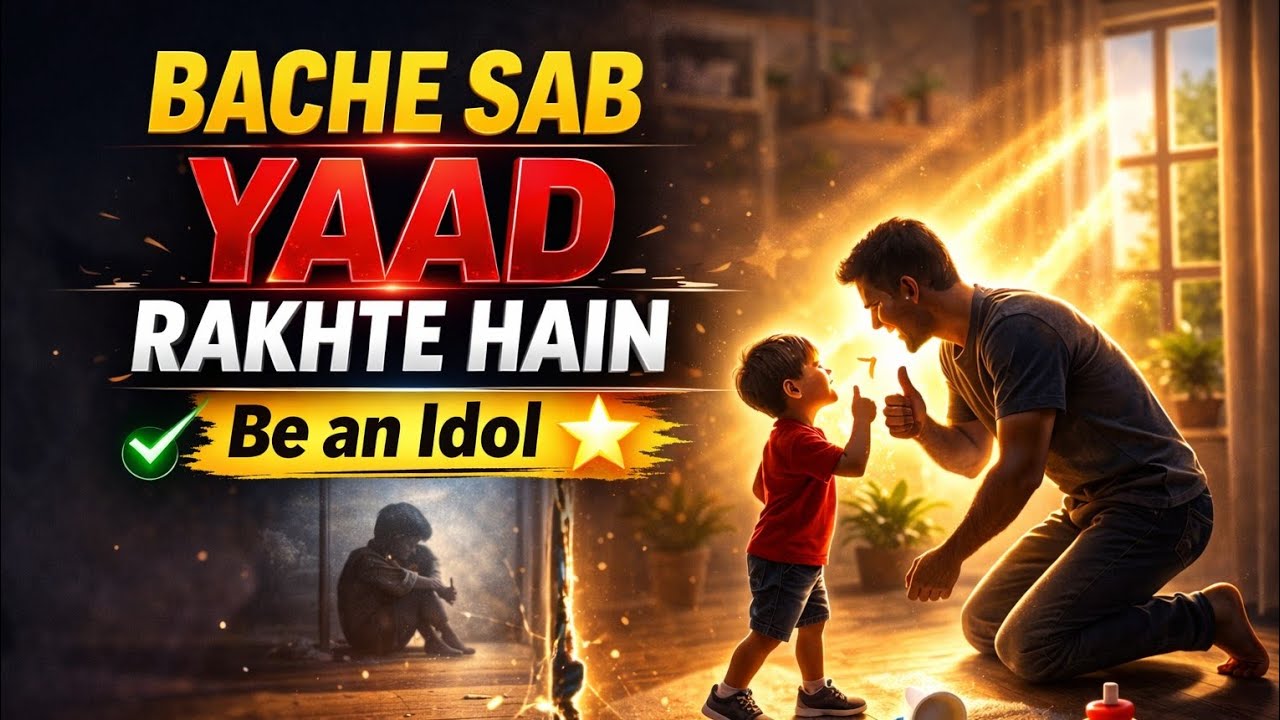 BACHE SAB YAAD RAKHTE HAIN Be an Idol Parenting tip New parents #mindfulparenting #innerchildhealing