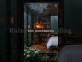 10 Hours Rain Sounds on Window in Cozy Forest Wood Bedroom 🌧️ Deep Sleep & White Noise