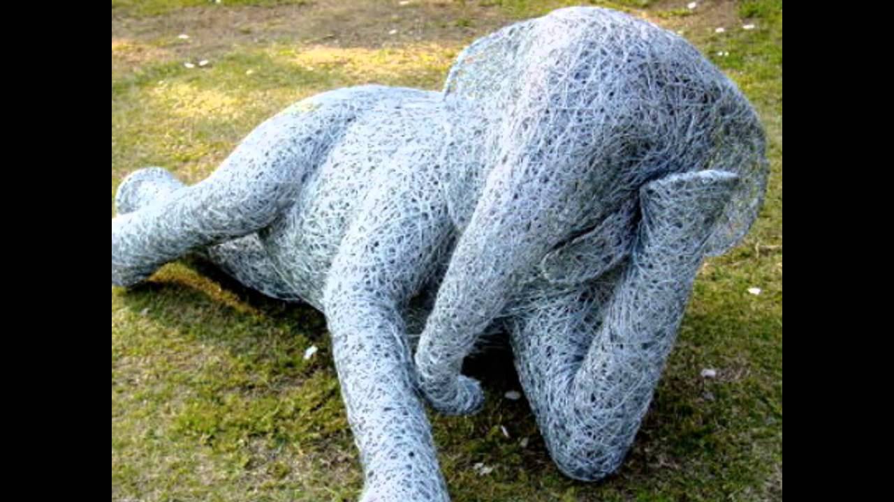 Wire Art Sculpture by KEITA NISHIKAWA - YouTube