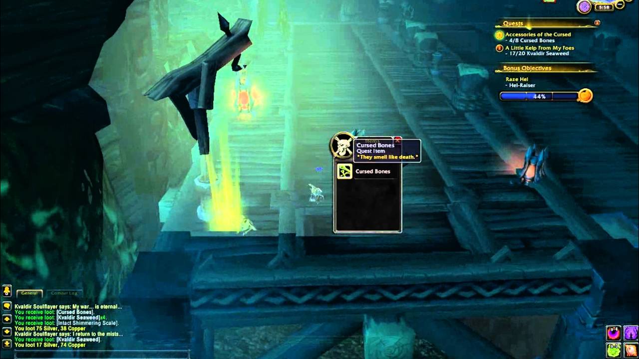 WoW quests - A Little Kelp From My Foes & Accessories of the Cursed