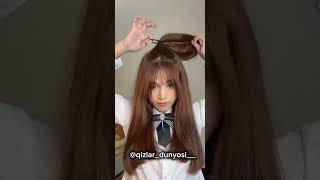 maktab uchun soch turmak   #rek #hairstyle #girls #hairtok #shortvideo #hair #hairtutorial #haircare