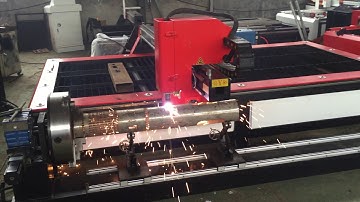 Working video ---- Plasma cutting machine with Rotary