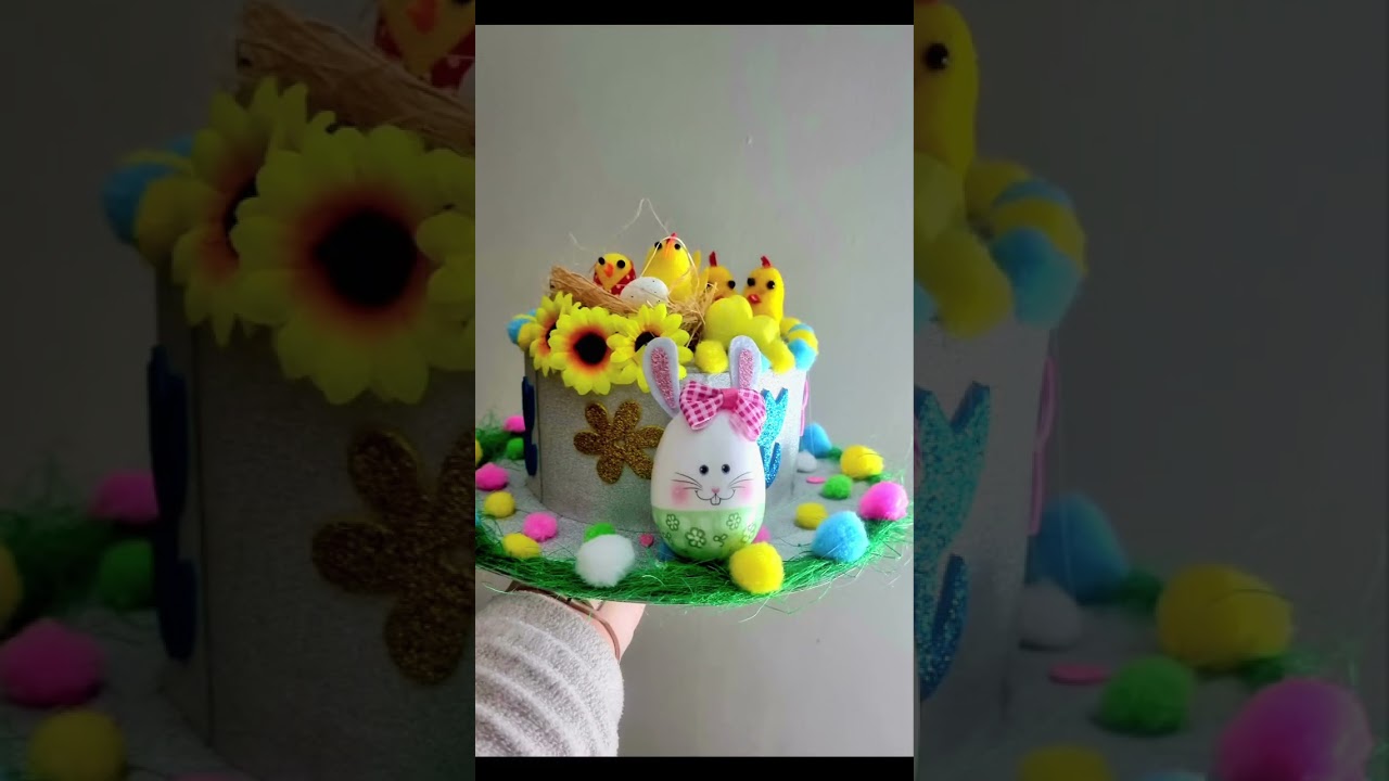✨️DIY Easter hat🎩✨️🌿🐣🌺🐣🐰🐞🌿☘️
