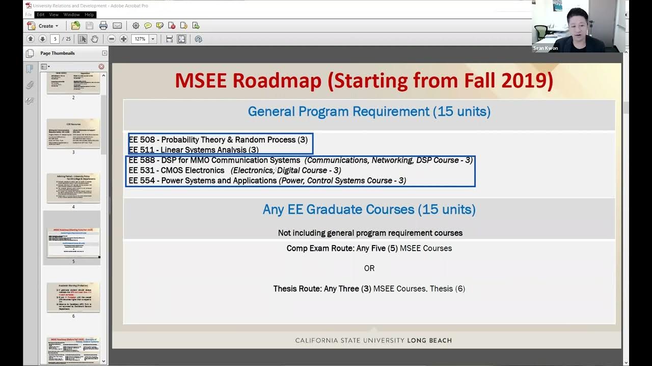 CSULB MSEE Information Session Fall 2022 YouTube