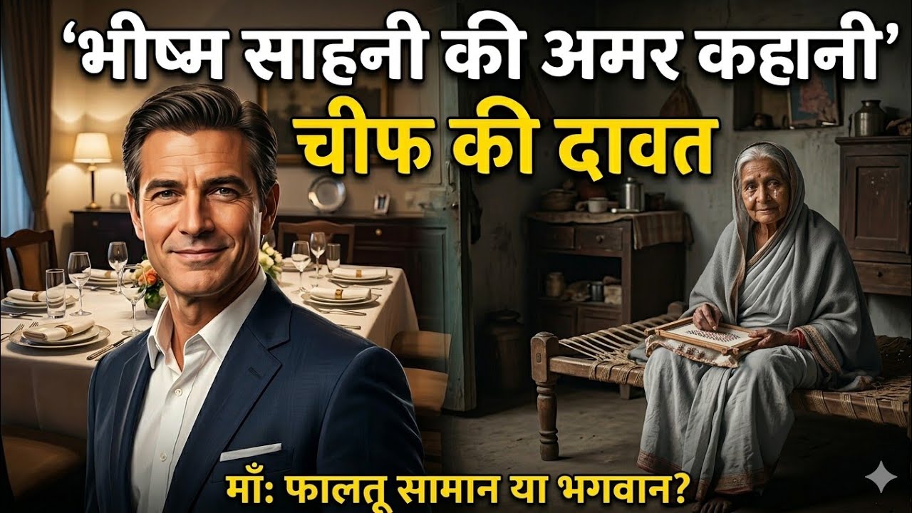 चीफ की दावत -भीष्म साहनी की अमर कहानी |Chief ki Dawat | Bhisham sahni | Hindi Kahani |Story telling 
