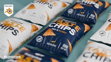 Create a Realistic Chips Bag in Blender – It’s Easier Than You Think!
