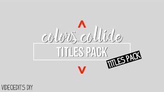 Colors Collide Titles Pack
