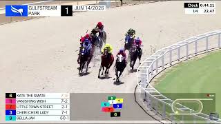 1ra Carrera de Gulfstream Park | Domingo 14 de Junio de 2026