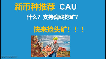 新头矿币种Canxium(CAU)显卡挖矿教程 Window和Hive OS 快来抢头矿埋伏