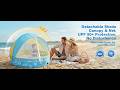 Binecer Foldable Kiddie Pool with Canopy
