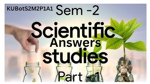 |  Answer key Video code : KUBotS2M1P2A1 |  KU  BSc  PYQs - Core BOTANY - Part -1 | S1 |