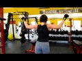 Kneeling Lat Pulldowns on Cable Crossover