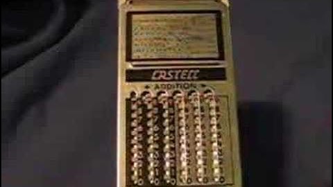 Cool Retro Mechanical Adder and Slide Rule Calculator