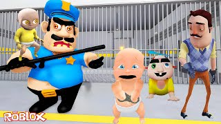 RECO TRAPED THE BABIES  Hello Neighbor Who's Your Daddy Baby in Yellow Roblox