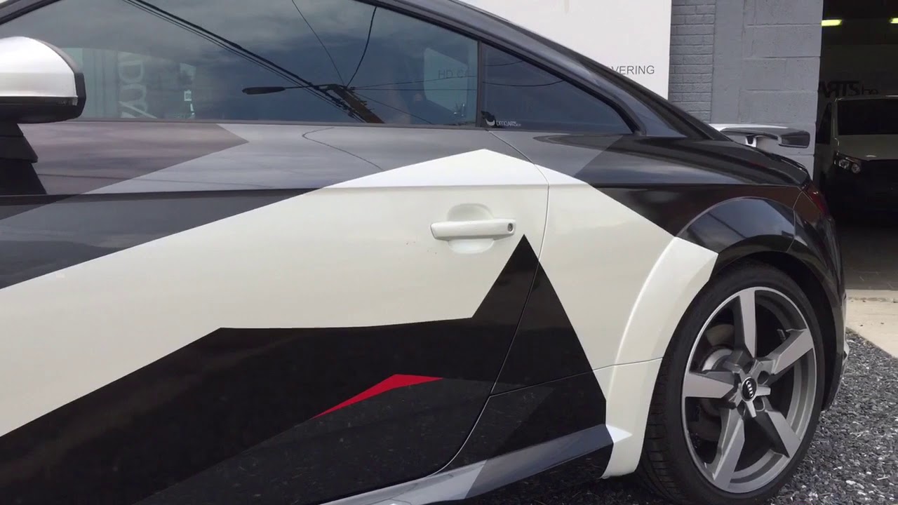 Geometric camo wrap by DmdArts.be - YouTube