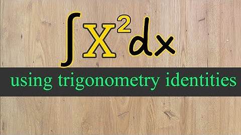 Integral of x² using trigonometry | speed run #shorts