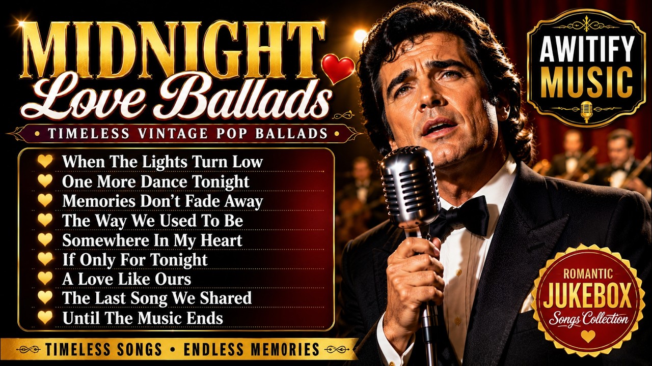 Midnight Love Ballads | Timeless Vintage Pop Ballads | Romantic