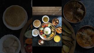 নবমীর দুপুরের বাঙালী খাবার  Navami  Bengali Lunch thali  viral shortvideo
