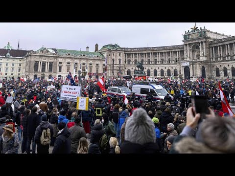 Über 40.000 protestieren in Wien gegen Corona-Maßnahmen