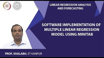 Software Implementation of Multiple Linear Regression Model using MINITAB