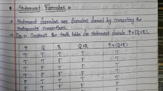 2.1.3 - Statements Formulas & Examples - Propositional Logic - DM