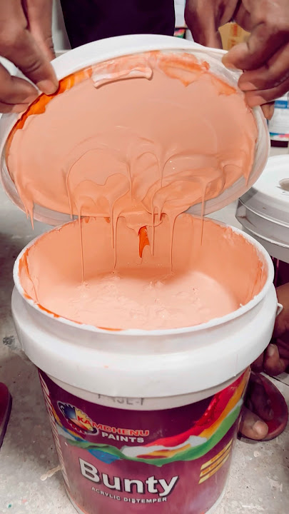 Satisfying ASMR Paint Mix: Perfecting the ON17 Shade of Acrylic Distemper