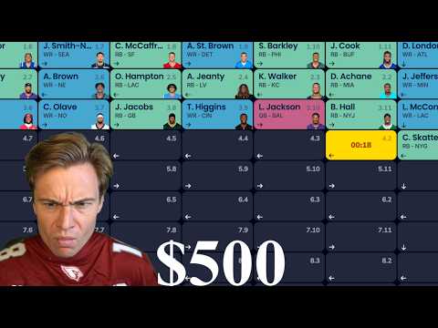 Video: 2026 Fantasy Football Draft ($500 Buy In)
