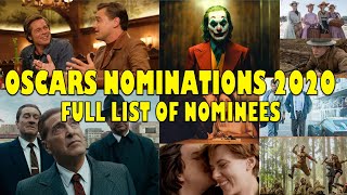 Oscars 2020: all the nominations BEST PICTURE LEAD ACTOR