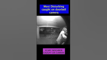 MidNIGHT Scare ! Scary Neighbor Caught on Doorbell Camera #shorts