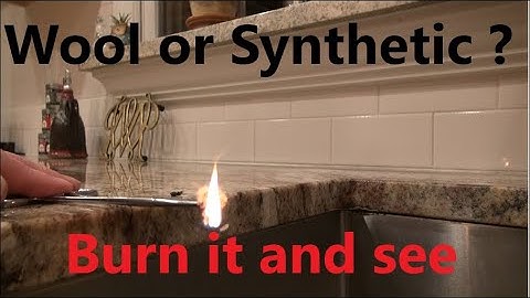 How to know if carpet is WOOL or SYNTHETIC